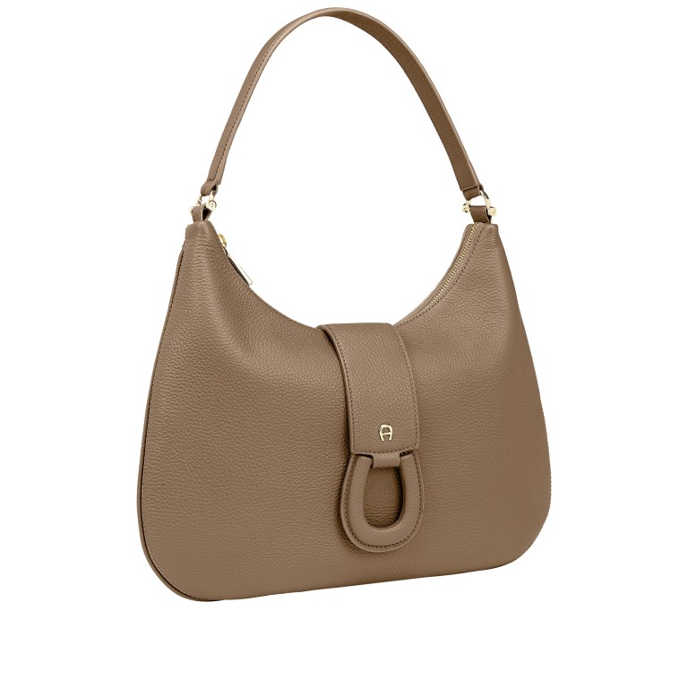 Beuteltasche Selena S Warm Taupe, Farbe: taupe/khaki, Marke: AIGNER, EAN: 4055539547683, Abmessungen in cm: 35.5x29x2.5, Bild 2 von 5