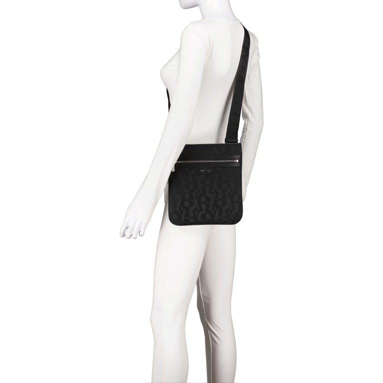 Umhängetasche Alessandro S Black, Farbe: schwarz, Marke: AIGNER, EAN: 4055539548567, Abmessungen in cm: 23x25x2, Bild 4 von 5