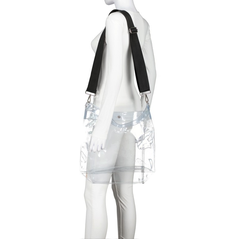 Schulterriemen Zickzack Silberkarabiner Grau, Farbe: grau, Marke: Hausfelder Manufaktur, EAN: 4065646021815, Bild 2 von 2