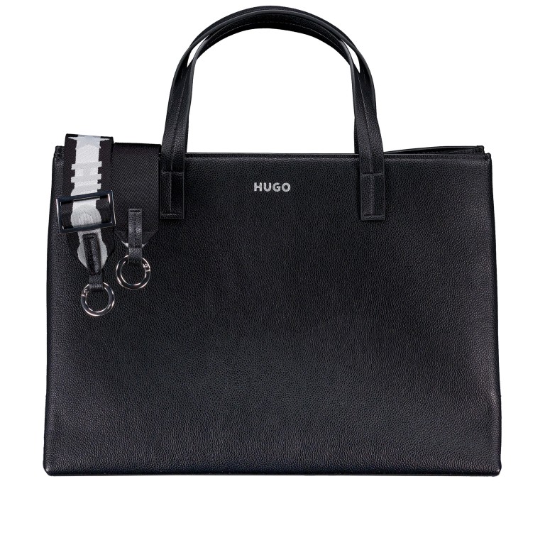 Handtasche Bel Tote Bag Black, Farbe: schwarz, Marke: HUGO, EAN: 4063545775891, Abmessungen in cm: 37x26x14, Bild 1 von 6
