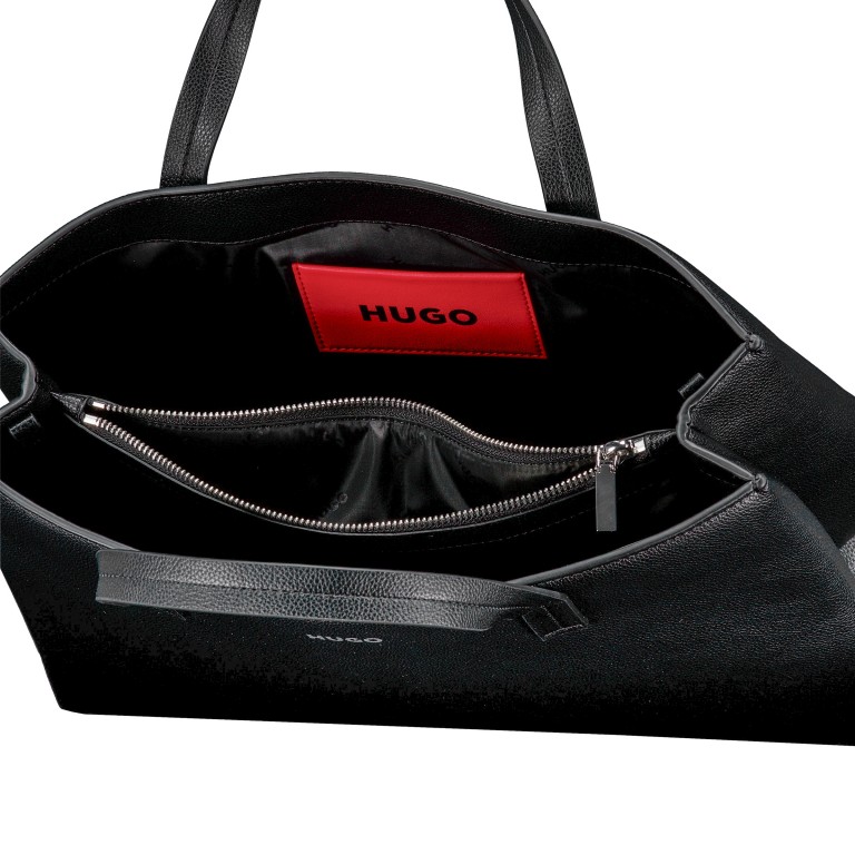 Handtasche Bel Tote Bag Black, Farbe: schwarz, Marke: HUGO, EAN: 4063545775891, Abmessungen in cm: 37x26x14, Bild 6 von 6