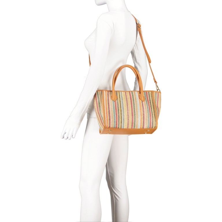 Handtasche Bunt, Farbe: bunt, Marke: Hausfelder Manufaktur, EAN: 4065646021839, Abmessungen in cm: 28x22x14, Bild 6 von 7
