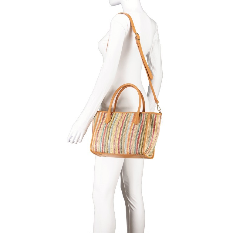 Handtasche Bunt, Farbe: bunt, Marke: Hausfelder Manufaktur, EAN: 4065646021839, Abmessungen in cm: 28x22x14, Bild 5 von 7