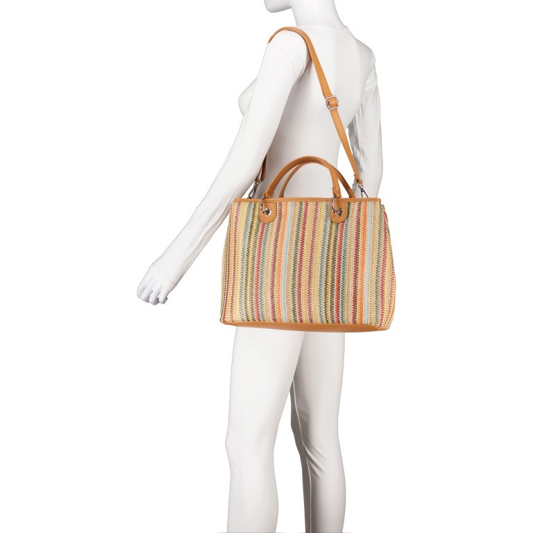 Handtasche Bunt, Farbe: bunt, Marke: Hausfelder Manufaktur, EAN: 4065646021846, Abmessungen in cm: 34.5x26.5x10.5, Bild 5 von 7
