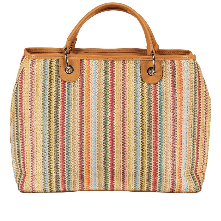Handtasche Bunt, Farbe: bunt, Marke: Hausfelder Manufaktur, EAN: 4065646021846, Abmessungen in cm: 34.5x26.5x10.5, Bild 3 von 7
