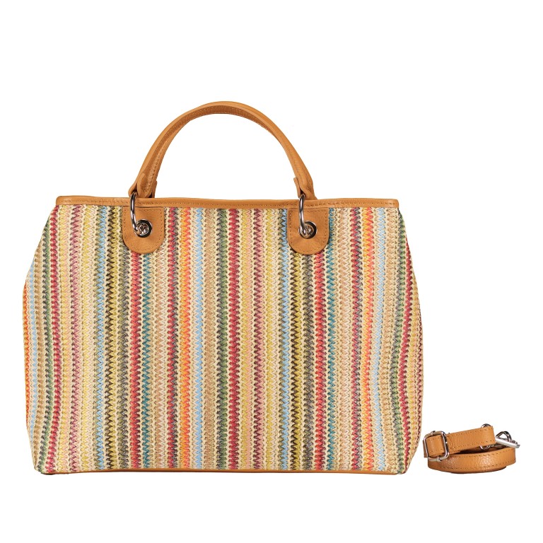 Handtasche Bunt, Farbe: bunt, Marke: Hausfelder Manufaktur, EAN: 4065646021846, Abmessungen in cm: 34.5x26.5x10.5, Bild 1 von 7