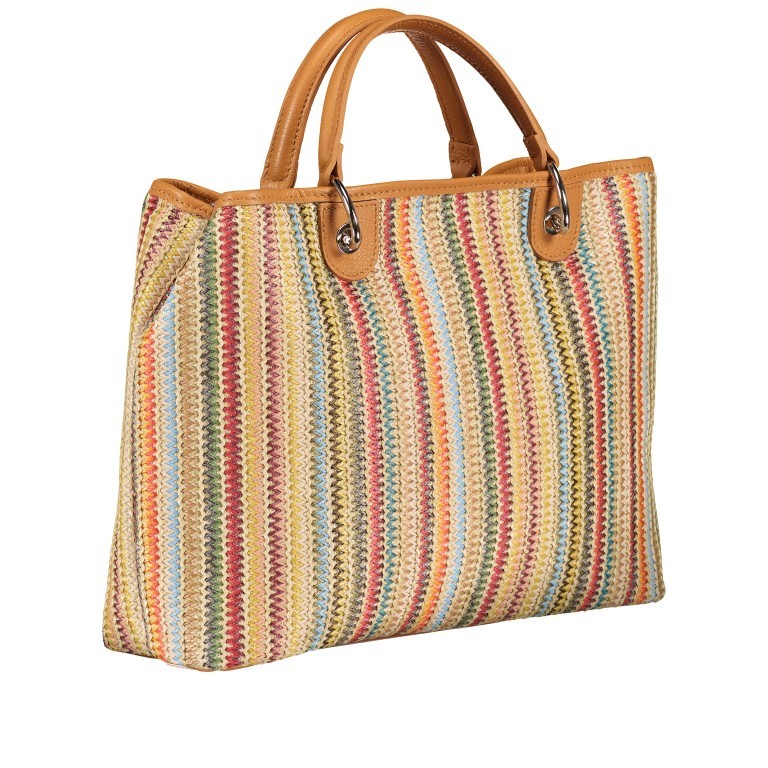 Handtasche Bunt, Farbe: bunt, Marke: Hausfelder Manufaktur, EAN: 4065646021846, Abmessungen in cm: 34.5x26.5x10.5, Bild 2 von 7