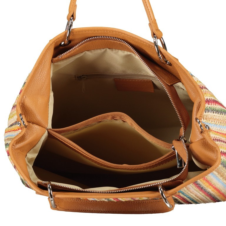 Handtasche Bunt, Farbe: bunt, Marke: Hausfelder Manufaktur, EAN: 4065646021846, Abmessungen in cm: 34.5x26.5x10.5, Bild 7 von 7