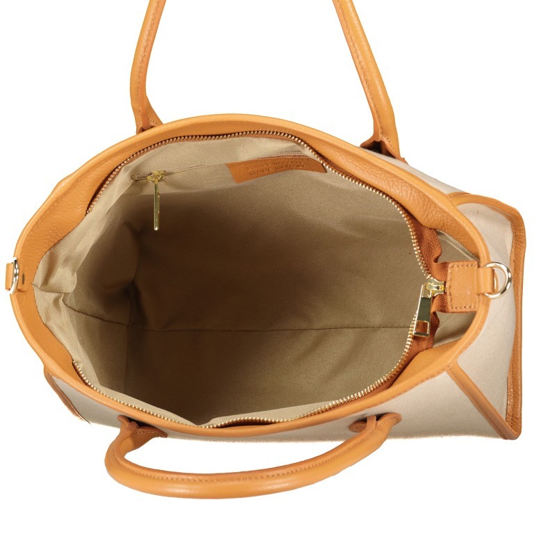 Handtasche Beige, Farbe: beige, Marke: Hausfelder Manufaktur, Abmessungen in cm: 28x22x14, Bild 7 von 7