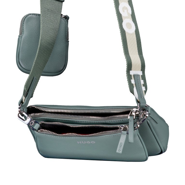 Umhängetasche Bel Multi Crossbag Open Green, Farbe: grün/oliv, Marke: HUGO, EAN: 4063544854290, Abmessungen in cm: 23x15.5x6, Bild 6 von 6
