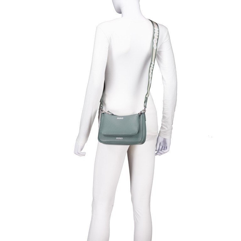 Umhängetasche Bel Multi Crossbag Open Green, Farbe: grün/oliv, Marke: HUGO, EAN: 4063544854290, Abmessungen in cm: 23x15.5x6, Bild 5 von 6