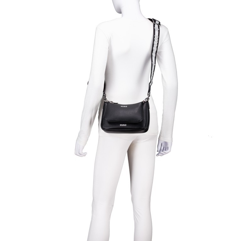 Umhängetasche Bel Multi Crossbag Black, Farbe: schwarz, Marke: HUGO, EAN: 4063545787146, Abmessungen in cm: 23x15.5x6, Bild 4 von 6