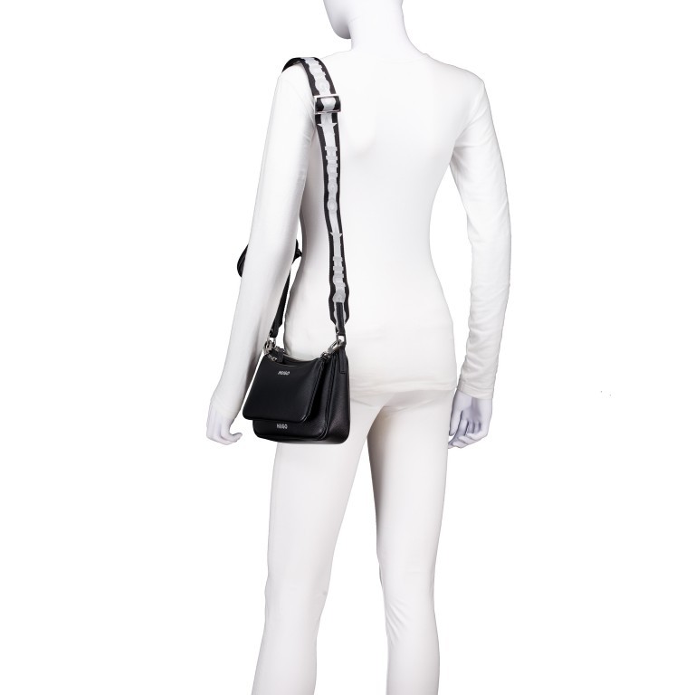 Umhängetasche Bel Multi Crossbag Black, Farbe: schwarz, Marke: HUGO, EAN: 4063545787146, Abmessungen in cm: 23x15.5x6, Bild 5 von 6