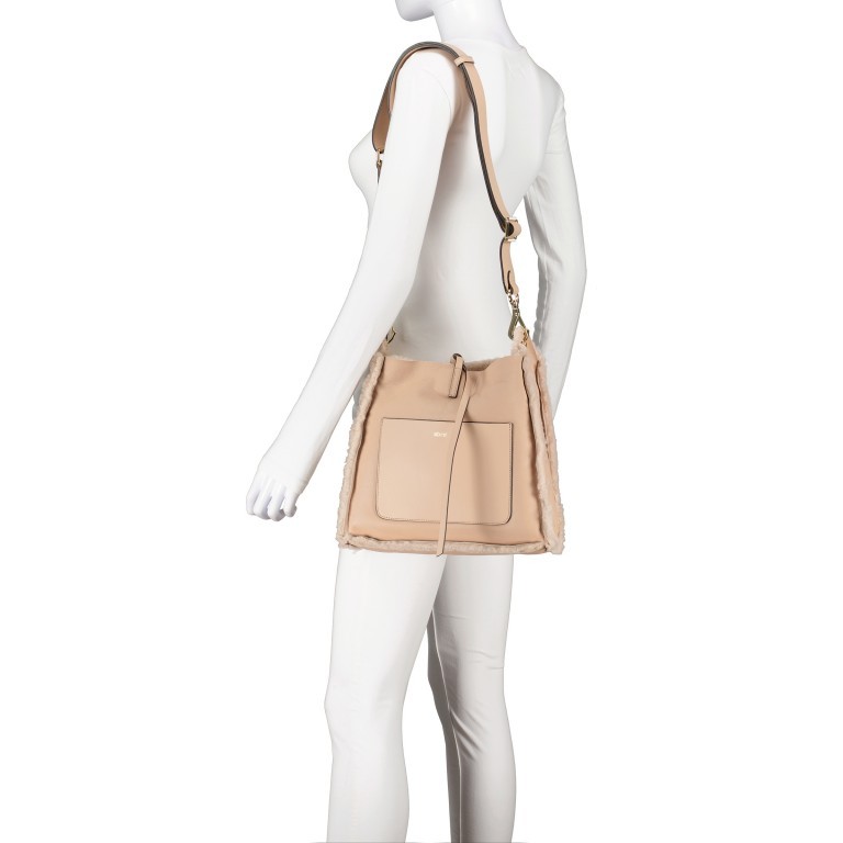Umhängetasche Shearling Casharel Raquel S mit Wendefunktion Beige, Farbe: beige, Marke: Abro, EAN: 4067278429960, Abmessungen in cm: 29x27x7, Bild 4 von 8