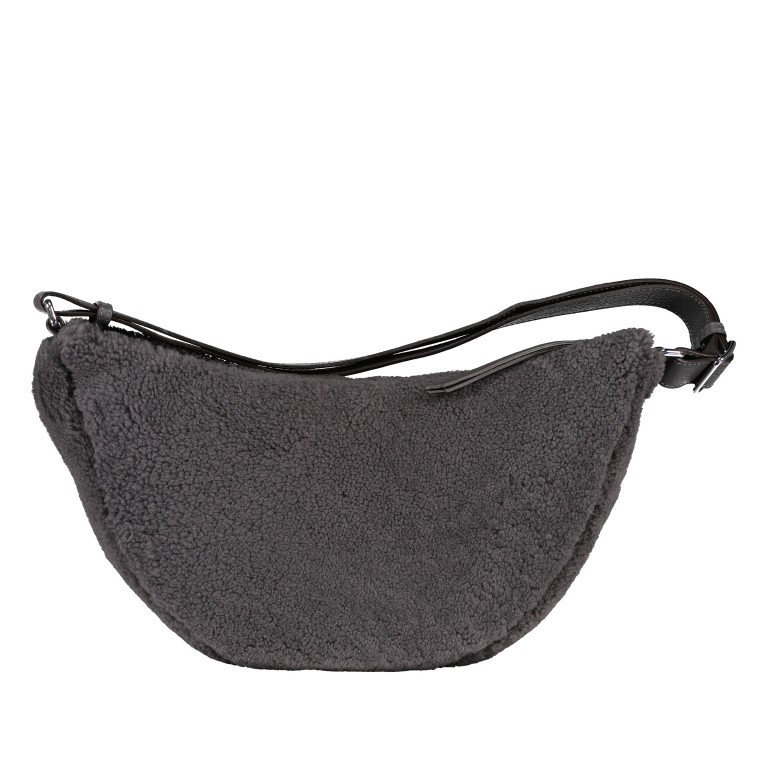 Beuteltasche Shearling By my Side big Dark Grey, Farbe: grau, Marke: Abro, EAN: 4067278617763, Abmessungen in cm: 39x20x11, Bild 3 von 6