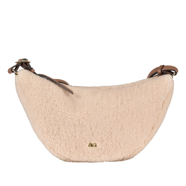 Beuteltasche Shearling By my Side big Beige, Farbe: beige, Marke: Abro, EAN: 4067278617800, Abmessungen in cm: 39x20x11, Bild 1 von 6