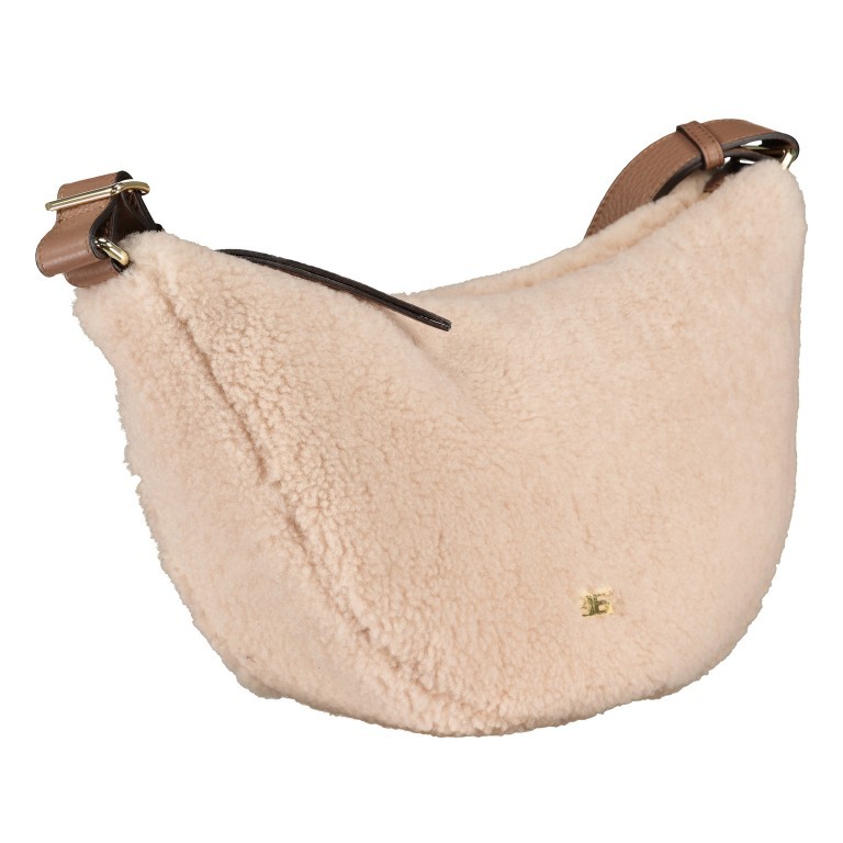 Beuteltasche Shearling By my Side big Beige, Farbe: beige, Marke: Abro, EAN: 4067278617800, Abmessungen in cm: 39x20x11, Bild 2 von 6