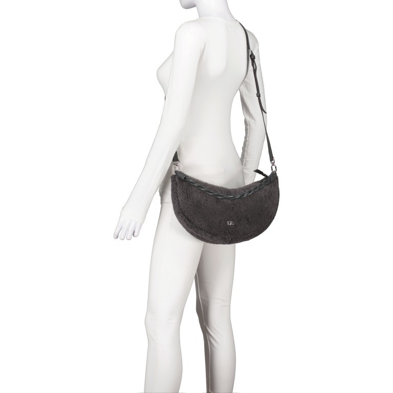 Beuteltasche Moon Shoulderbag Dark Grey, Farbe: grau, Marke: Abro, EAN: 4067278617626, Abmessungen in cm: 25x12x5, Bild 7 von 8