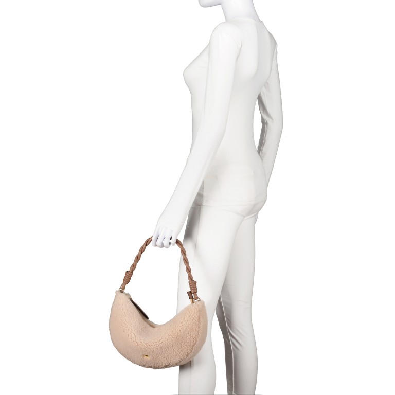 Beuteltasche Moon Shoulderbag Beige, Farbe: beige, Marke: Abro, EAN: 4067278617664, Abmessungen in cm: 25x12x5, Bild 4 von 8