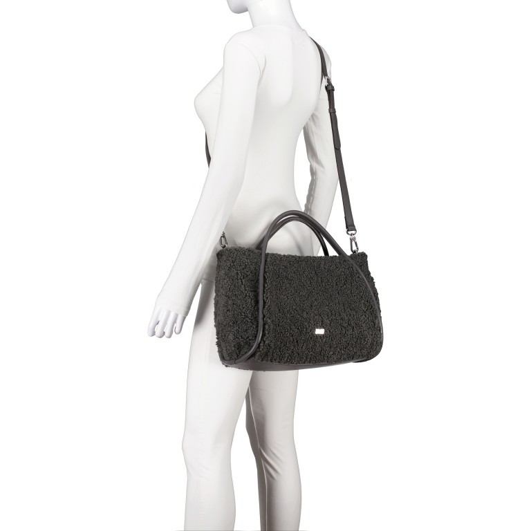 Handtasche Willow Shopper small Dark Grey, Farbe: grau, Marke: Abro, EAN: 4067278438702, Abmessungen in cm: 34x22x17, Bild 6 von 7
