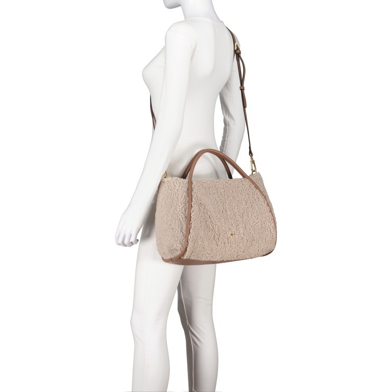 Handtasche Willow Shopper small Taupe, Farbe: taupe/khaki, Marke: Abro, EAN: 4067278438726, Abmessungen in cm: 34x22x17, Bild 6 von 7