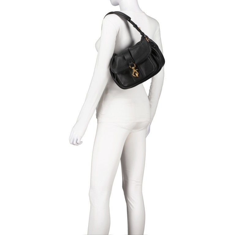Satteltasche Dalia Star Black Gold, Farbe: schwarz, Marke: Abro, EAN: 4067278418551, Abmessungen in cm: 24x17.5x13, Bild 5 von 8