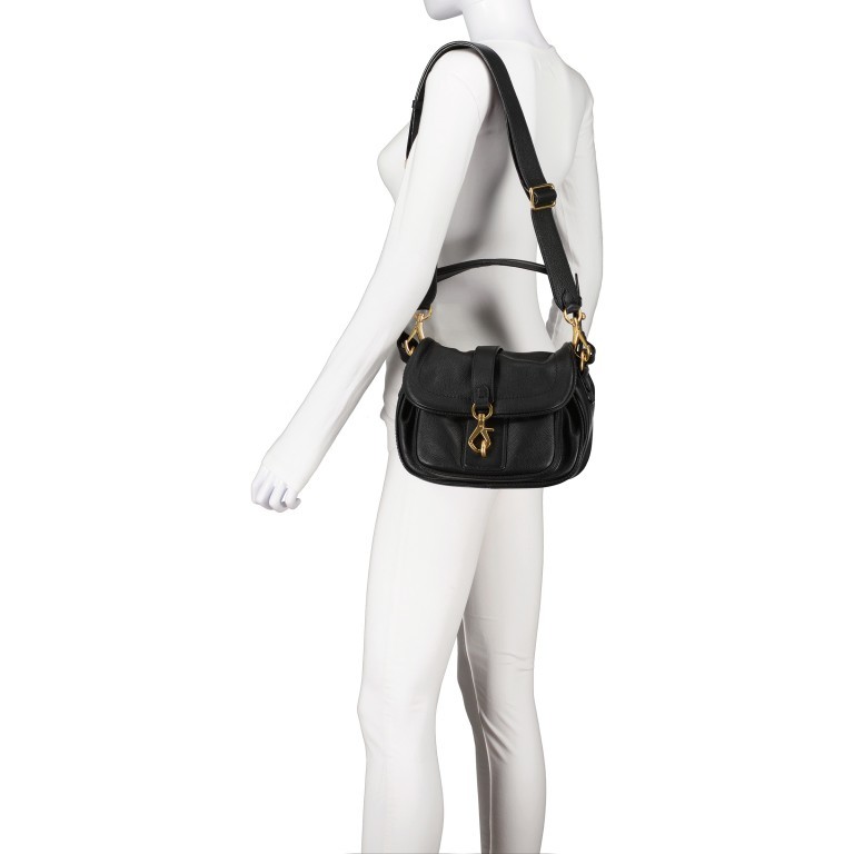 Satteltasche Dalia Star Black Gold, Farbe: schwarz, Marke: Abro, EAN: 4067278418551, Abmessungen in cm: 24x17.5x13, Bild 6 von 8