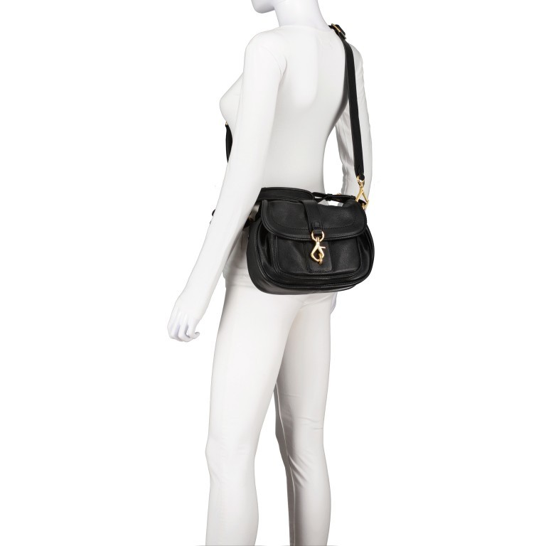 Satteltasche Dalia Star Black Gold, Farbe: schwarz, Marke: Abro, EAN: 4067278418551, Abmessungen in cm: 24x17.5x13, Bild 7 von 8