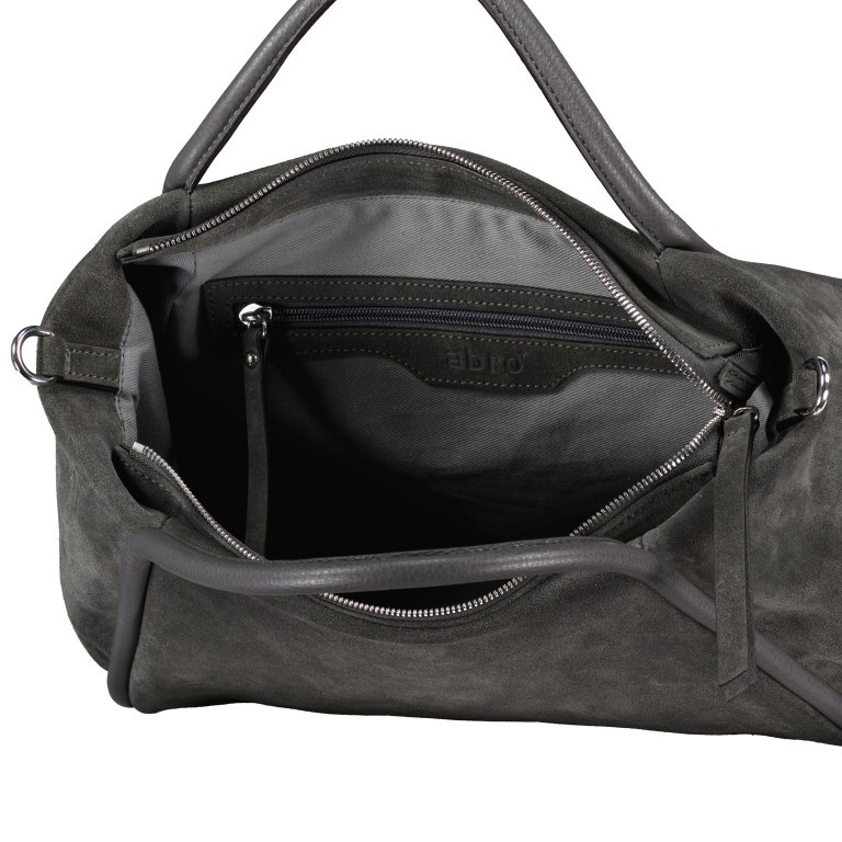 Handtasche Willow Shopper small Suede Dark Grey, Farbe: grau, Marke: Abro, EAN: 4067278435572, Abmessungen in cm: 36x24x15, Bild 7 von 7