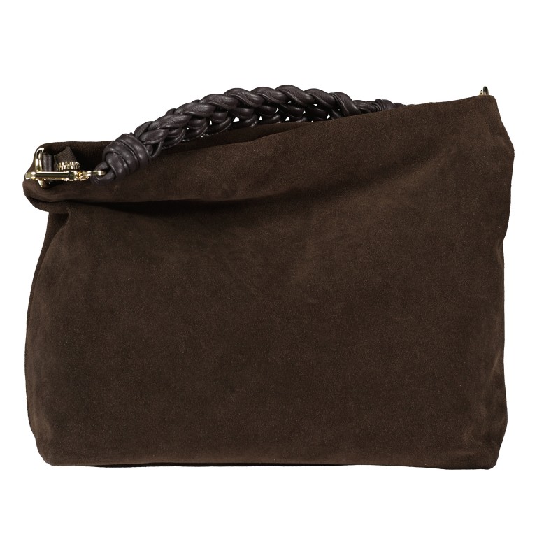 Beuteltasche Soley Hobo Suede Dark Brown, Farbe: braun, Marke: Abro, EAN: 4067278421889, Abmessungen in cm: 37x28x12, Bild 3 von 8