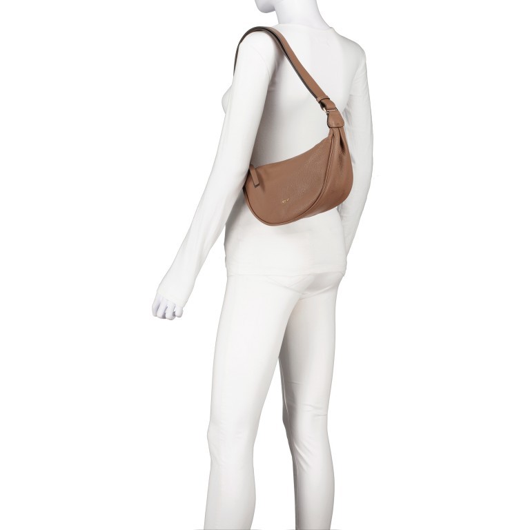 Beuteltasche Dalia By my Side small Camel, Farbe: cognac, Marke: Abro, EAN: 4067278429410, Abmessungen in cm: 33x17x10, Bild 5 von 6