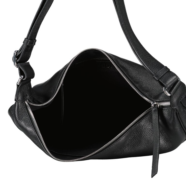 Beuteltasche Dalia By my Side big Black Nickel, Farbe: schwarz, Marke: Abro, EAN: 4067278429489, Abmessungen in cm: 39x20x11, Bild 5 von 5
