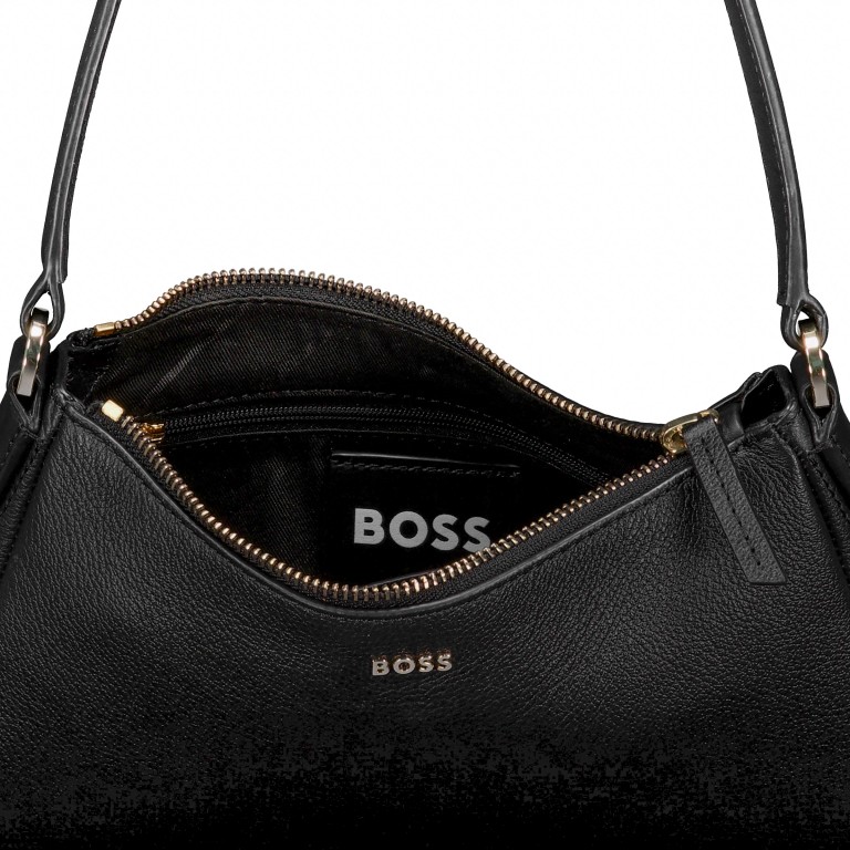 Tasche Alyce Hobo S Black, Farbe: schwarz, Marke: BOSS, EAN: 4063545101959, Abmessungen in cm: 25.5x14.5x6.5, Bild 6 von 6