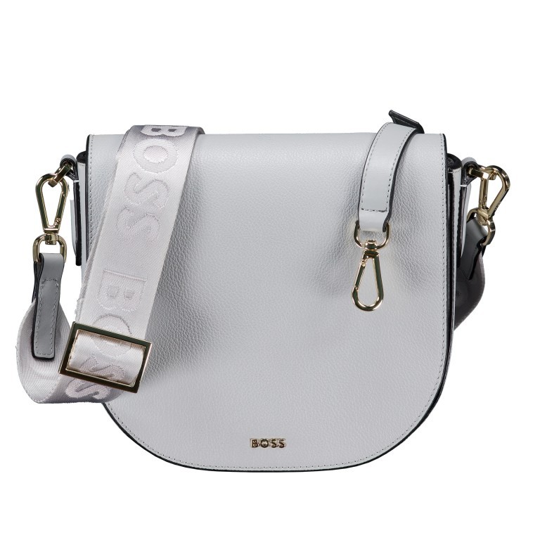 Umhängetasche Alyce Flap Xbody Light Pastel Grey, Farbe: grau, Marke: BOSS, EAN: 4063544844192, Abmessungen in cm: 23x19x9, Bild 1 von 7