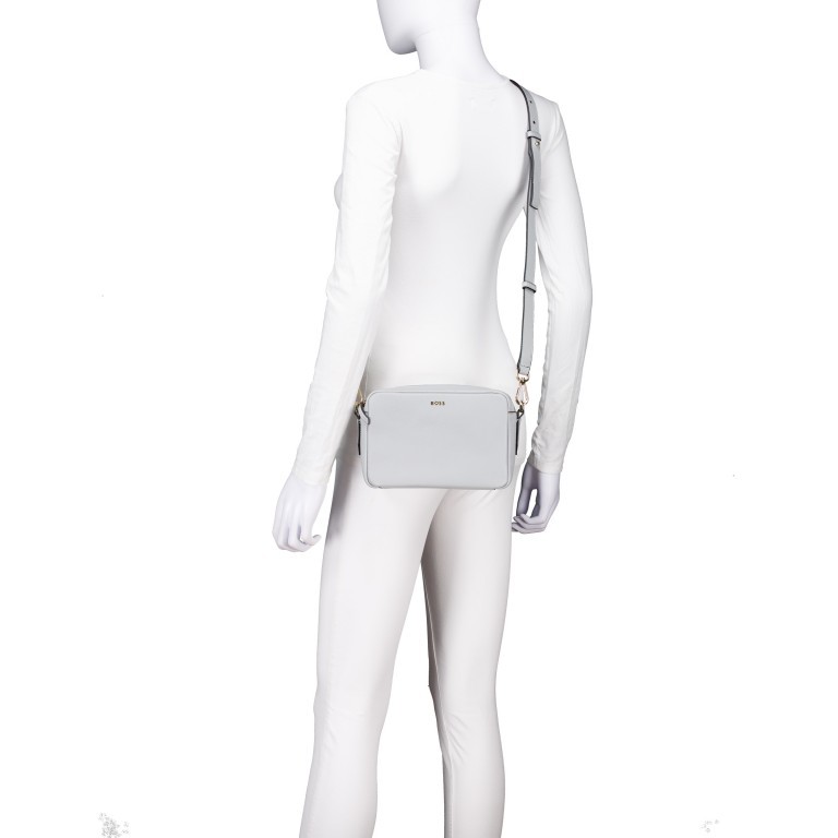 Umhängetasche Alyce Crossbody Light Pastel Grey, Farbe: grau, Marke: Boss, EAN: 4063544844345, Abmessungen in cm: 21x14x7, Bild 5 von 7