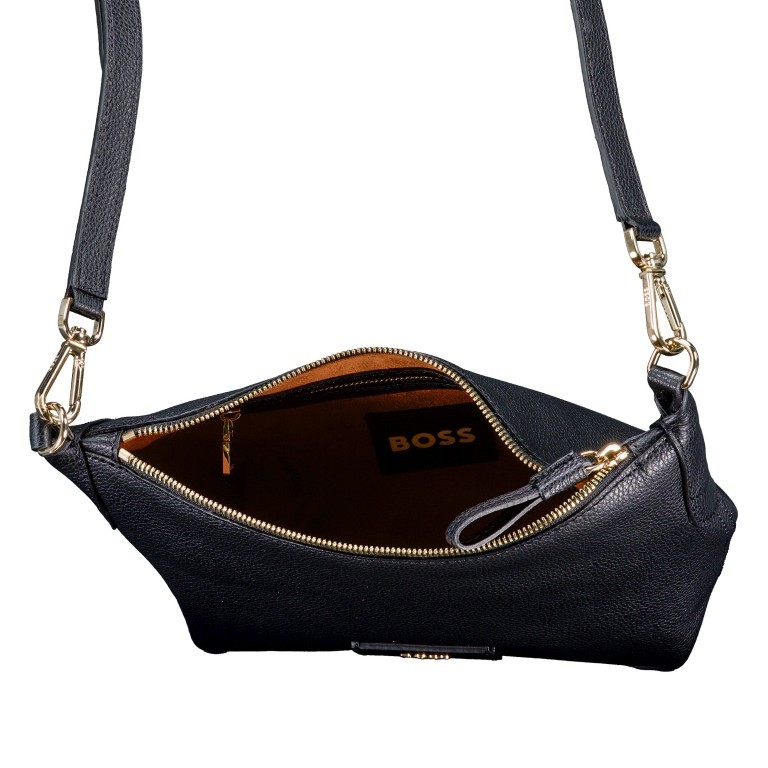Umhängetasche Lenah Crossbody Black, Farbe: schwarz, Marke: Boss, EAN: 4063544845458, Abmessungen in cm: 20.5x16.5x9, Bild 6 von 6