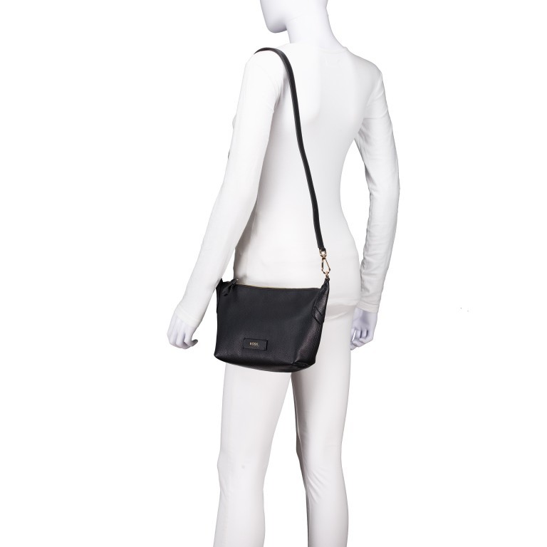 Umhängetasche Lenah Crossbody Black, Farbe: schwarz, Marke: Boss, EAN: 4063544845458, Abmessungen in cm: 20.5x16.5x9, Bild 4 von 6