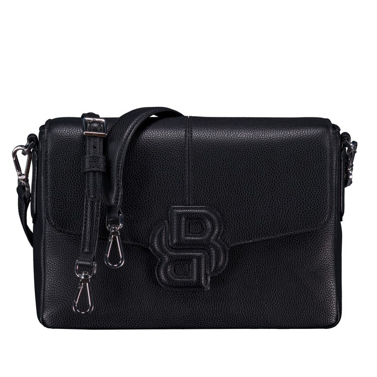 Umhängetasche Anett Saddle Bag Black, Farbe: schwarz, Marke: BOSS, EAN: 4063544844147, Abmessungen in cm: 29.3x20x10, Bild 1 von 8
