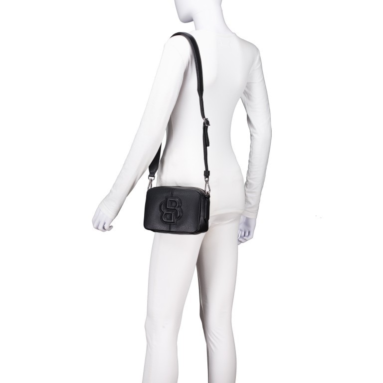 Umhängetasche Anett Crossbody Black, Farbe: schwarz, Marke: BOSS, EAN: 4063544844666, Abmessungen in cm: 19.5x13.5x6.5, Bild 4 von 6