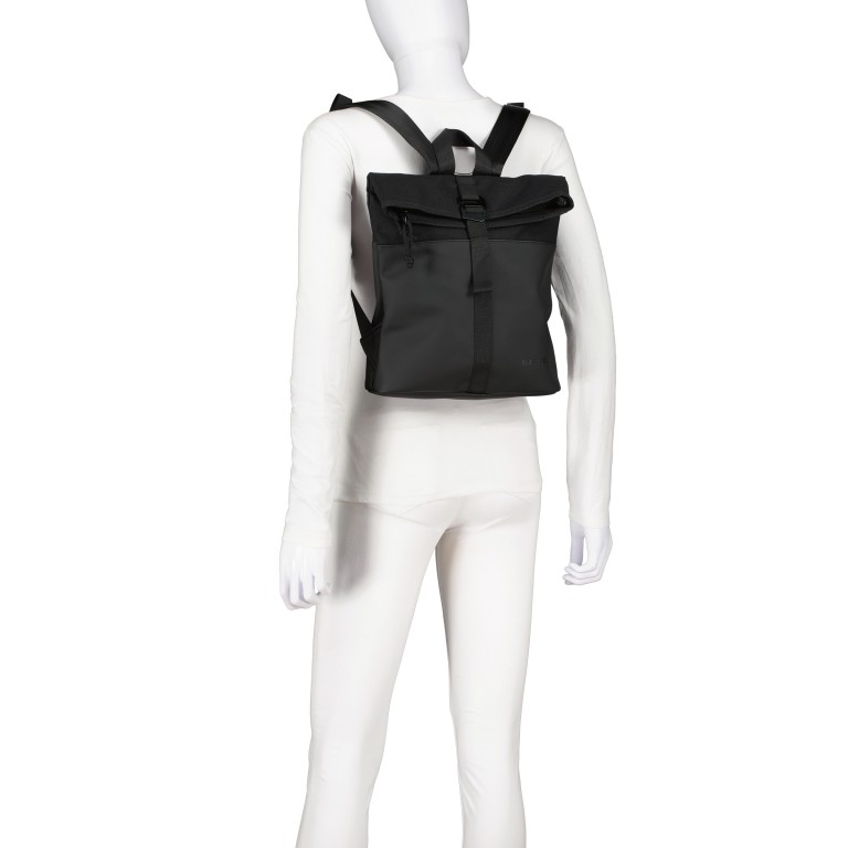 Rucksack Los Angeles Bruce erweiterbar Schwarz, Farbe: schwarz, Marke: Blackbeat, EAN: 4066727005250, Abmessungen in cm: 27x31.5x7.5, Bild 4 von 7