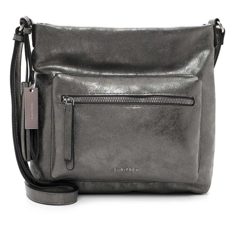Umhängetasche Carly 14410 Dark Silver, Farbe: metallic, Marke: Suri Frey, EAN: 4056185208324, Abmessungen in cm: 28x26x6, Bild 1 von 7