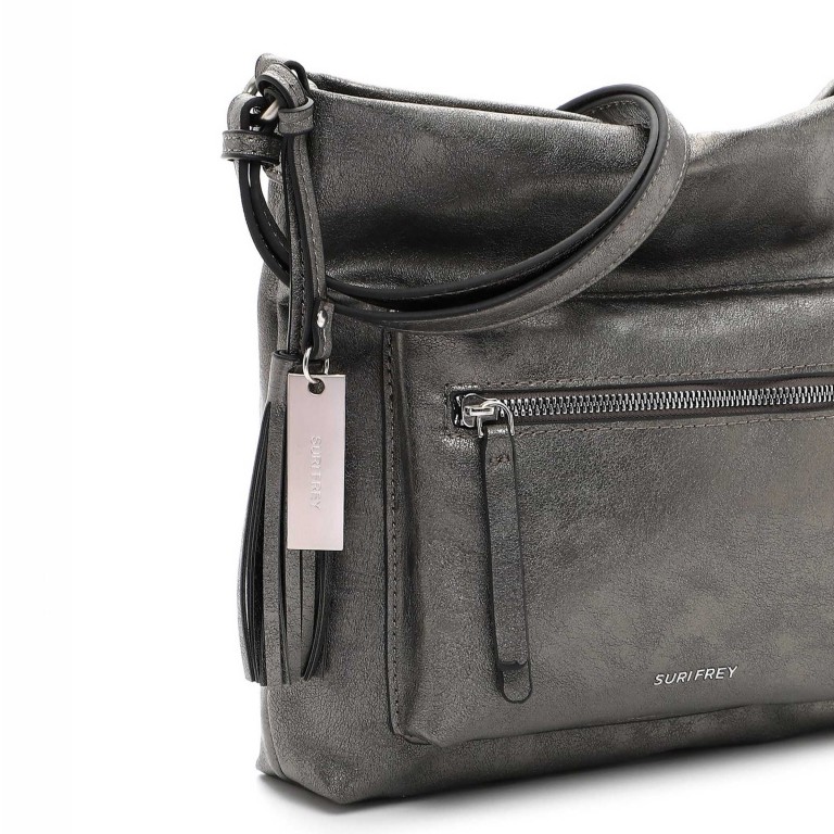 Umhängetasche Carly 14410 Dark Silver, Farbe: metallic, Marke: Suri Frey, EAN: 4056185208324, Abmessungen in cm: 28x26x6, Bild 7 von 7