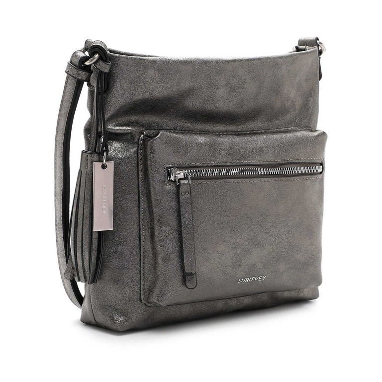 Umhängetasche Carly 14410 Dark Silver, Farbe: metallic, Marke: Suri Frey, EAN: 4056185208324, Abmessungen in cm: 28x26x6, Bild 2 von 7