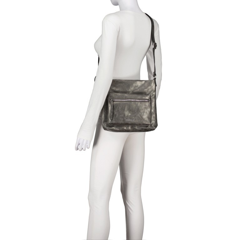 Umhängetasche Carly 14410 Dark Silver, Farbe: metallic, Marke: Suri Frey, EAN: 4056185208324, Abmessungen in cm: 28x26x6, Bild 5 von 7