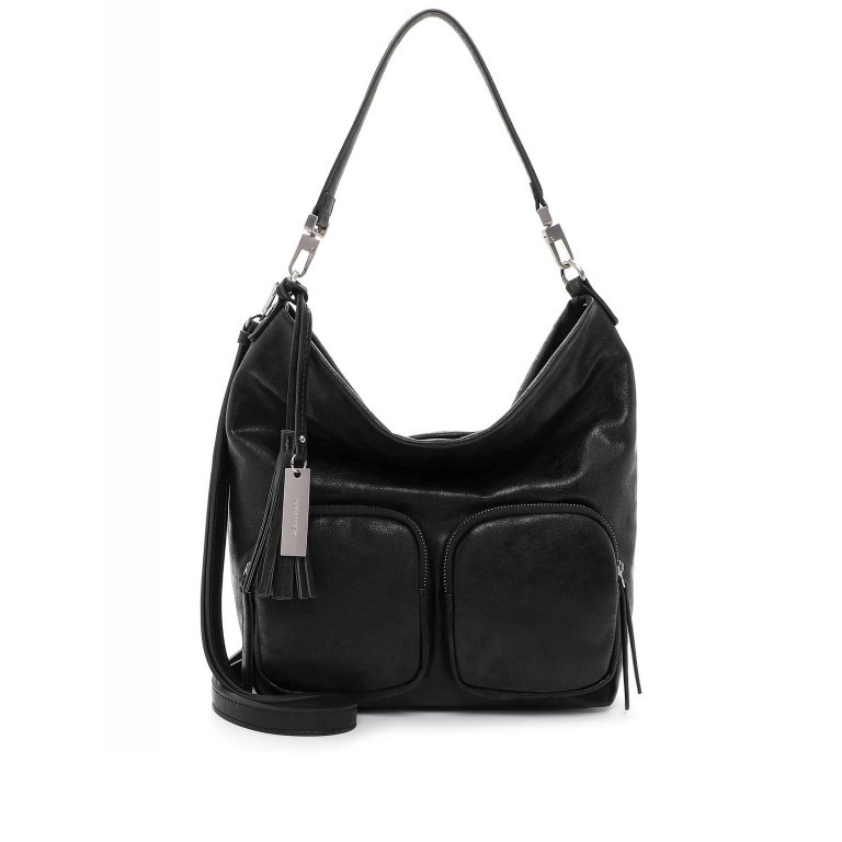Beuteltasche Carly 14413 Black, Farbe: schwarz, Marke: Suri Frey, EAN: 4056185208430, Abmessungen in cm: 34.5x29.5x12, Bild 1 von 8