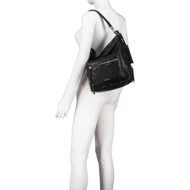 Beuteltasche Carly 14413 Black, Farbe: schwarz, Marke: Suri Frey, EAN: 4056185208430, Abmessungen in cm: 34.5x29.5x12, Bild 4 von 8