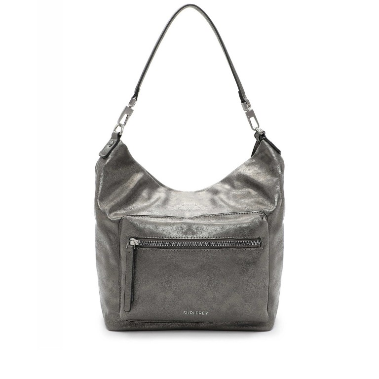 Beuteltasche Carly 14413 Dark Silver, Farbe: metallic, Marke: Suri Frey, EAN: 4056185208478, Abmessungen in cm: 34.5x29.5x12, Bild 3 von 8