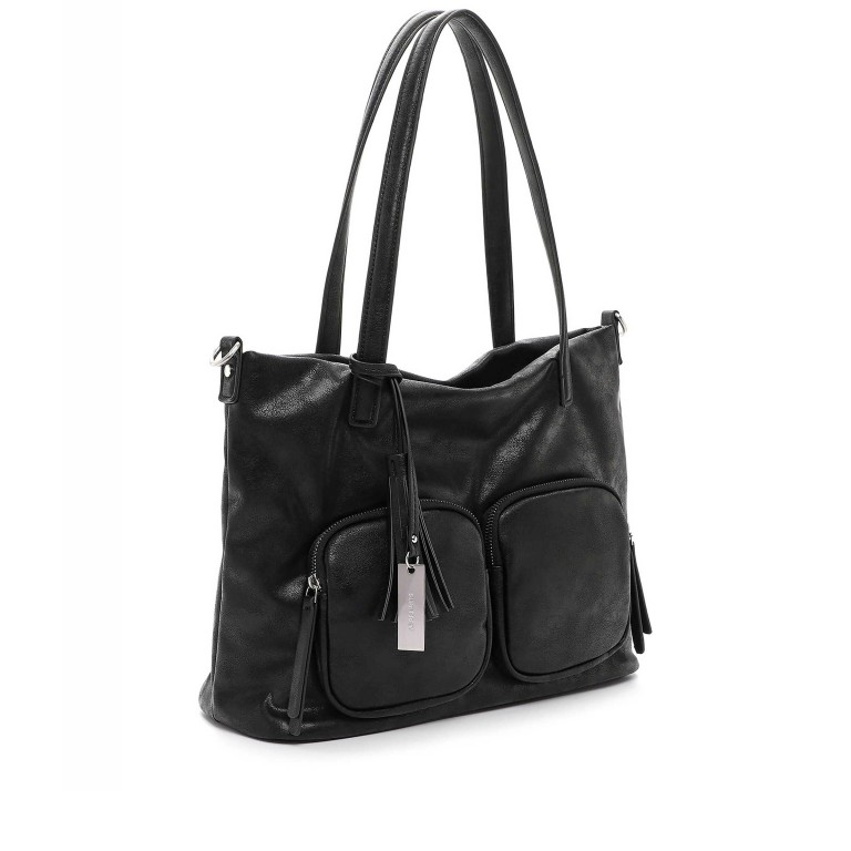 Shopper Carly 14415 Black, Farbe: schwarz, Marke: Suri Frey, EAN: 4056185208485, Abmessungen in cm: 38x28x14, Bild 2 von 8