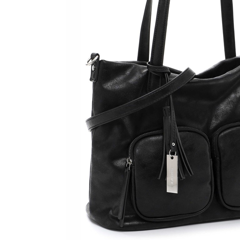 Shopper Carly 14415 Black, Farbe: schwarz, Marke: Suri Frey, EAN: 4056185208485, Abmessungen in cm: 38x28x14, Bild 8 von 8