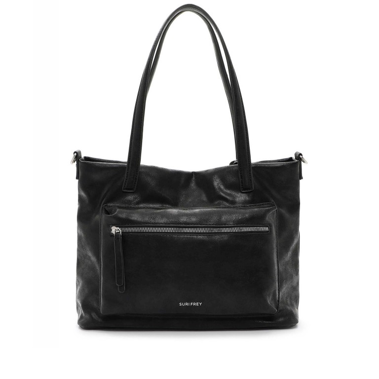 Shopper Carly 14415 Black, Farbe: schwarz, Marke: Suri Frey, EAN: 4056185208485, Abmessungen in cm: 38x28x14, Bild 3 von 8